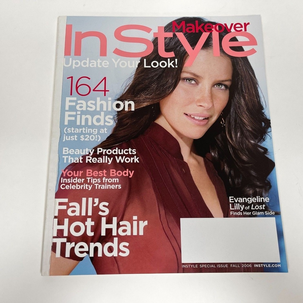 In Style Magazine Fall 2006 Evangeline Lilly Fashion Beauty Products Best Body